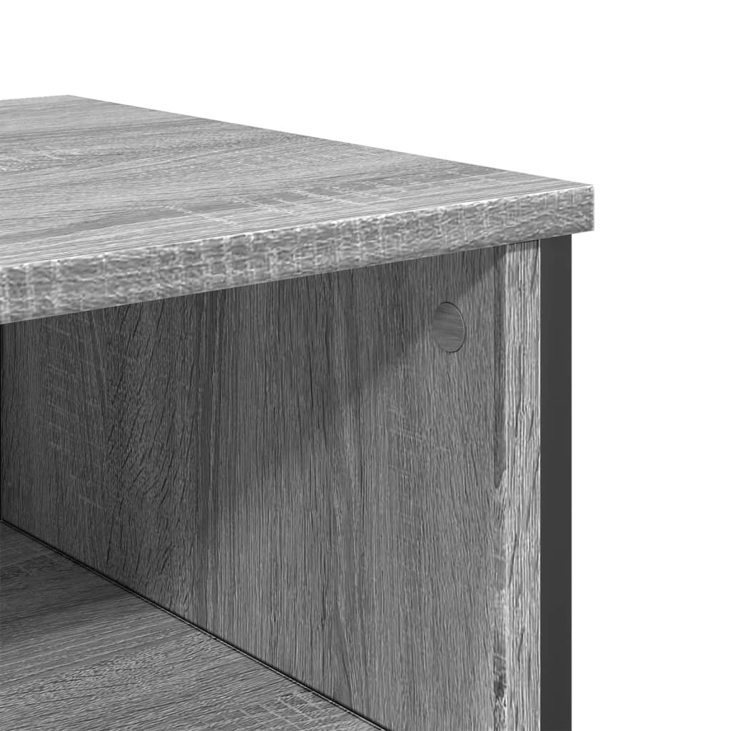 vidaXL Mesa consola madera de ingeniería gris Sonoma 100x35x74,5 cm