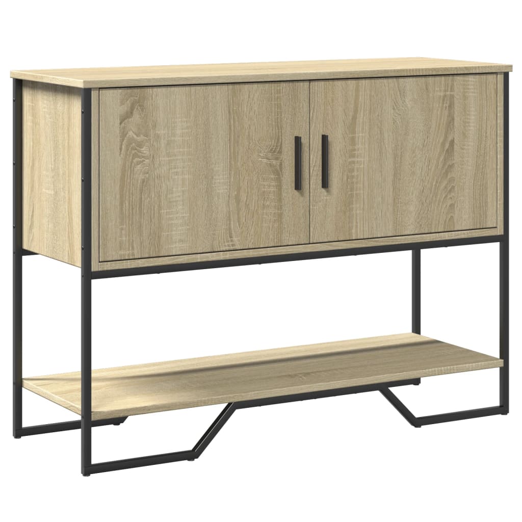 vidaXL Mesa consola madera de ingeniería roble Sonoma 100x35x74,5 cm