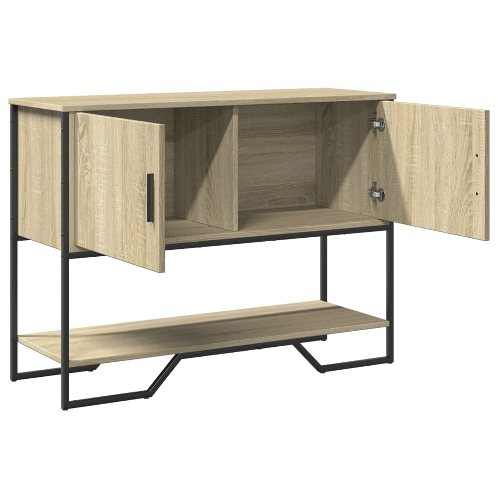 vidaXL Mesa consola madera de ingeniería roble Sonoma 100x35x74,5 cm