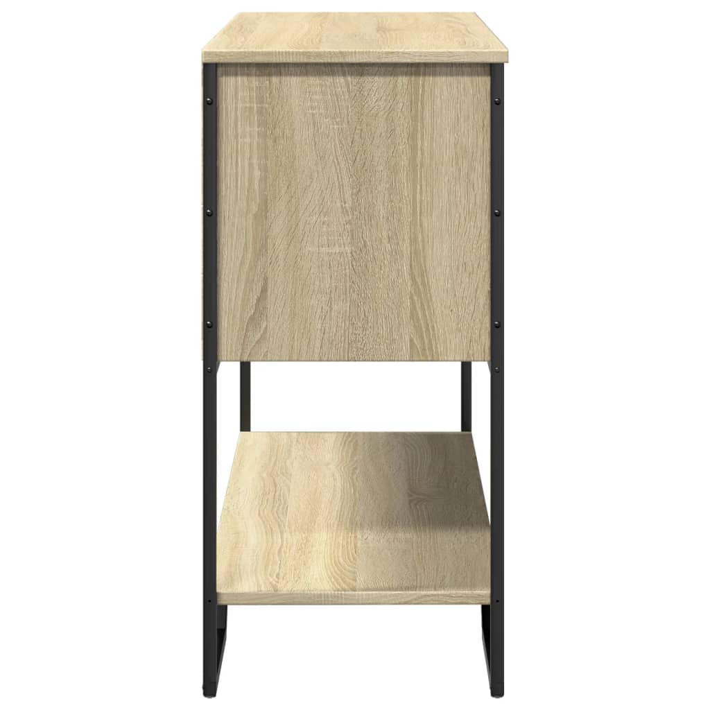 vidaXL Mesa consola madera de ingeniería roble Sonoma 100x35x74,5 cm