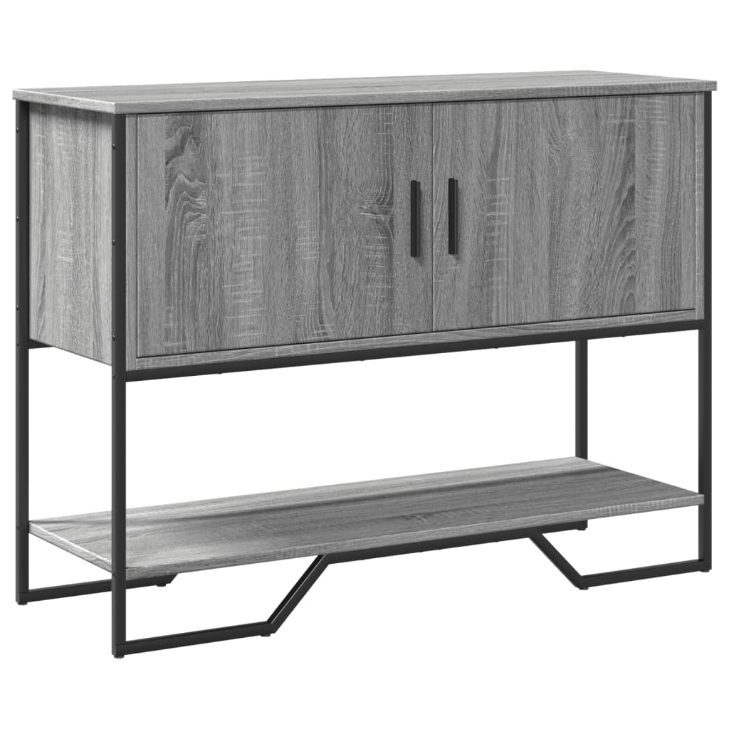 vidaXL Mesa consola madera de ingeniería gris Sonoma 100x35x74,5 cm