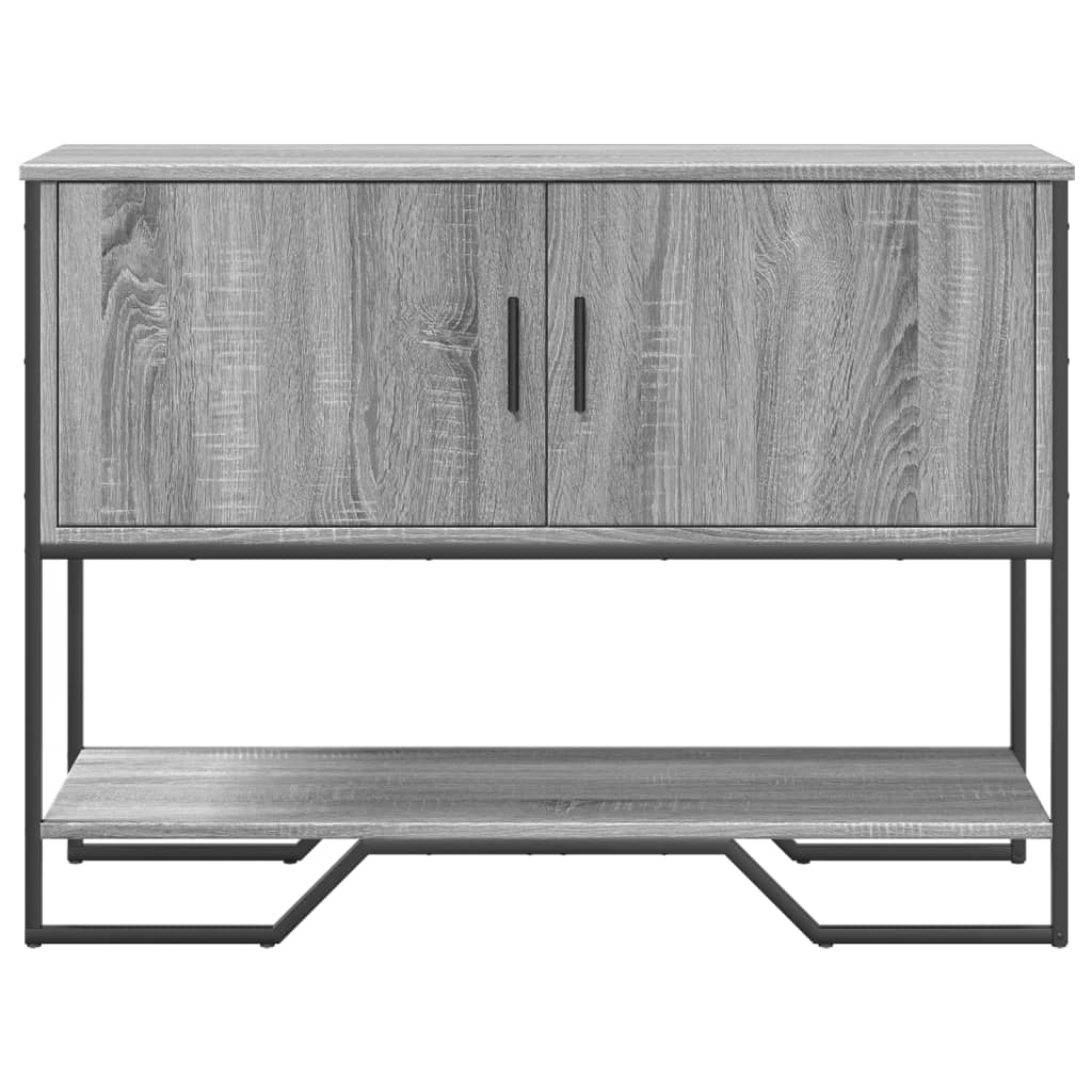 vidaXL Mesa consola madera de ingeniería gris Sonoma 100x35x74,5 cm