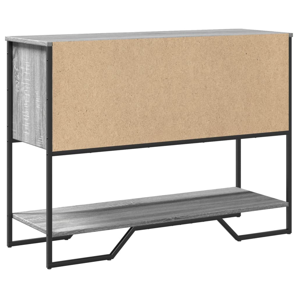 vidaXL Mesa consola madera de ingeniería gris Sonoma 100x35x74,5 cm