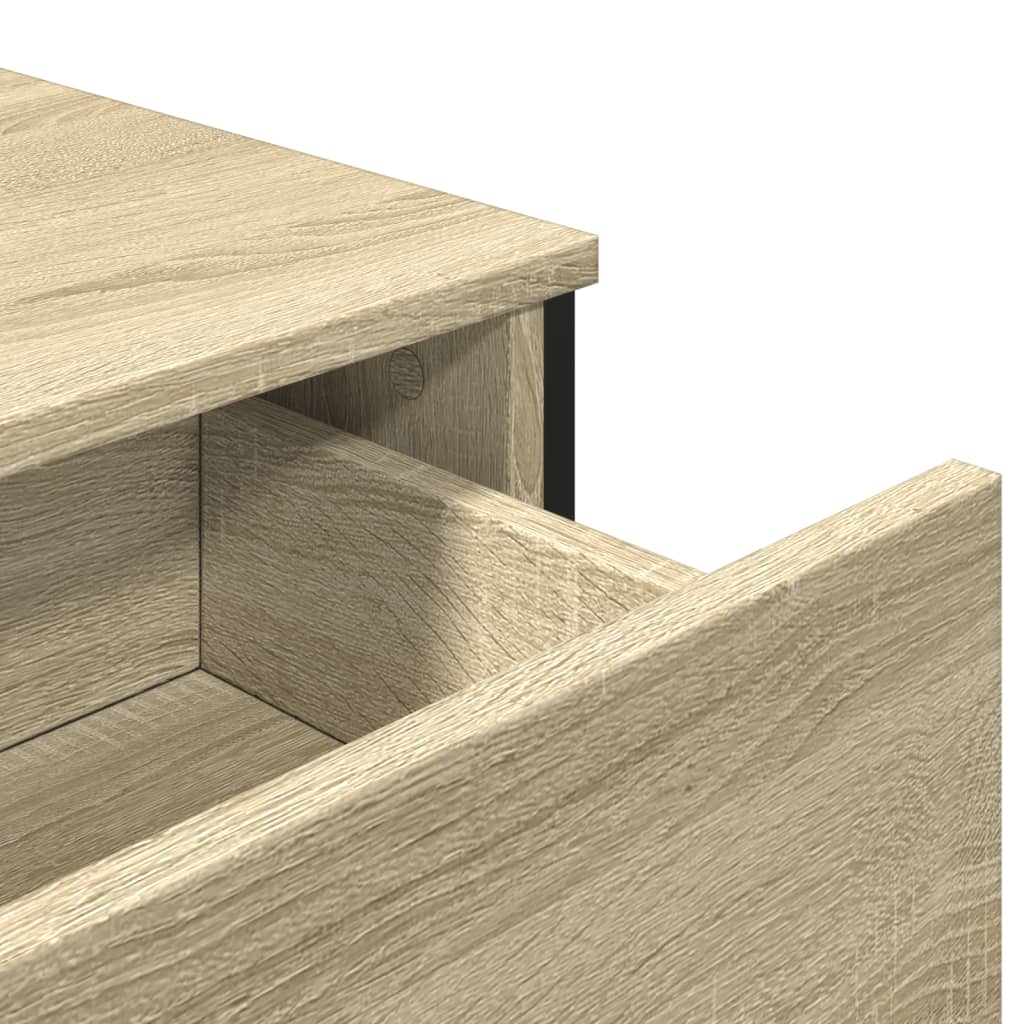 vidaXL Aparador de madera de ingeniería roble Sonoma 79,5x35,5x74,5 cm