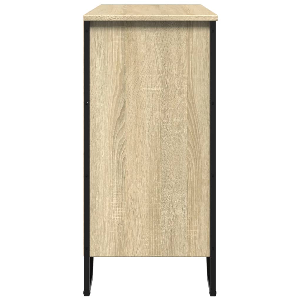 vidaXL Aparador madera de ingeniería roble Sonoma 91x35,5x74,5 cm