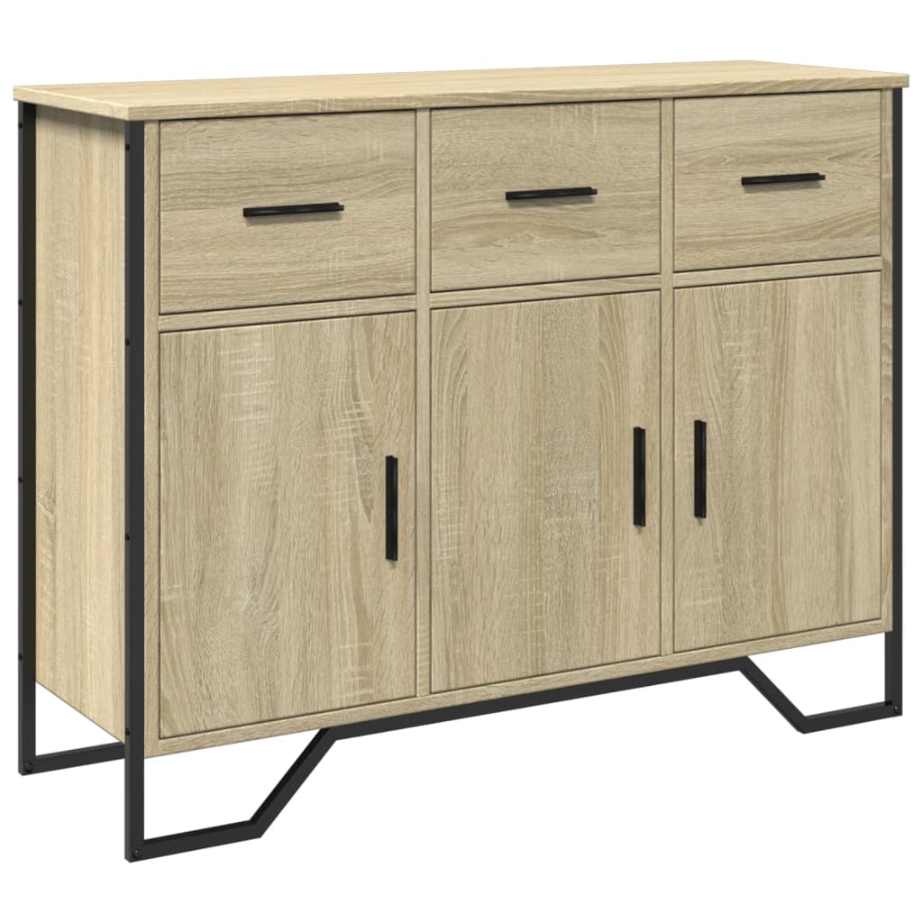 vidaXL Aparador madera de ingeniería roble Sonoma 97x32,5x74,5 cm