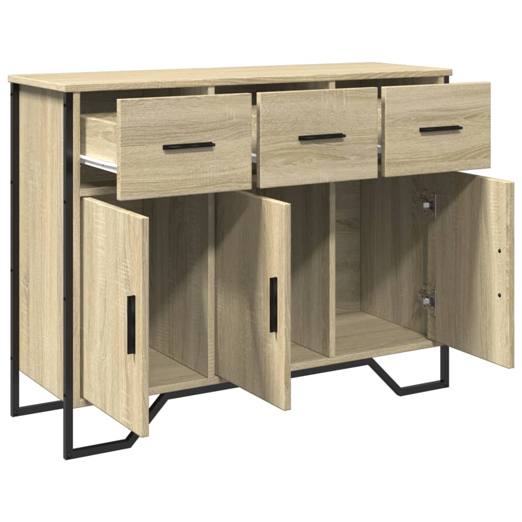 vidaXL Aparador madera de ingeniería roble Sonoma 97x32,5x74,5 cm