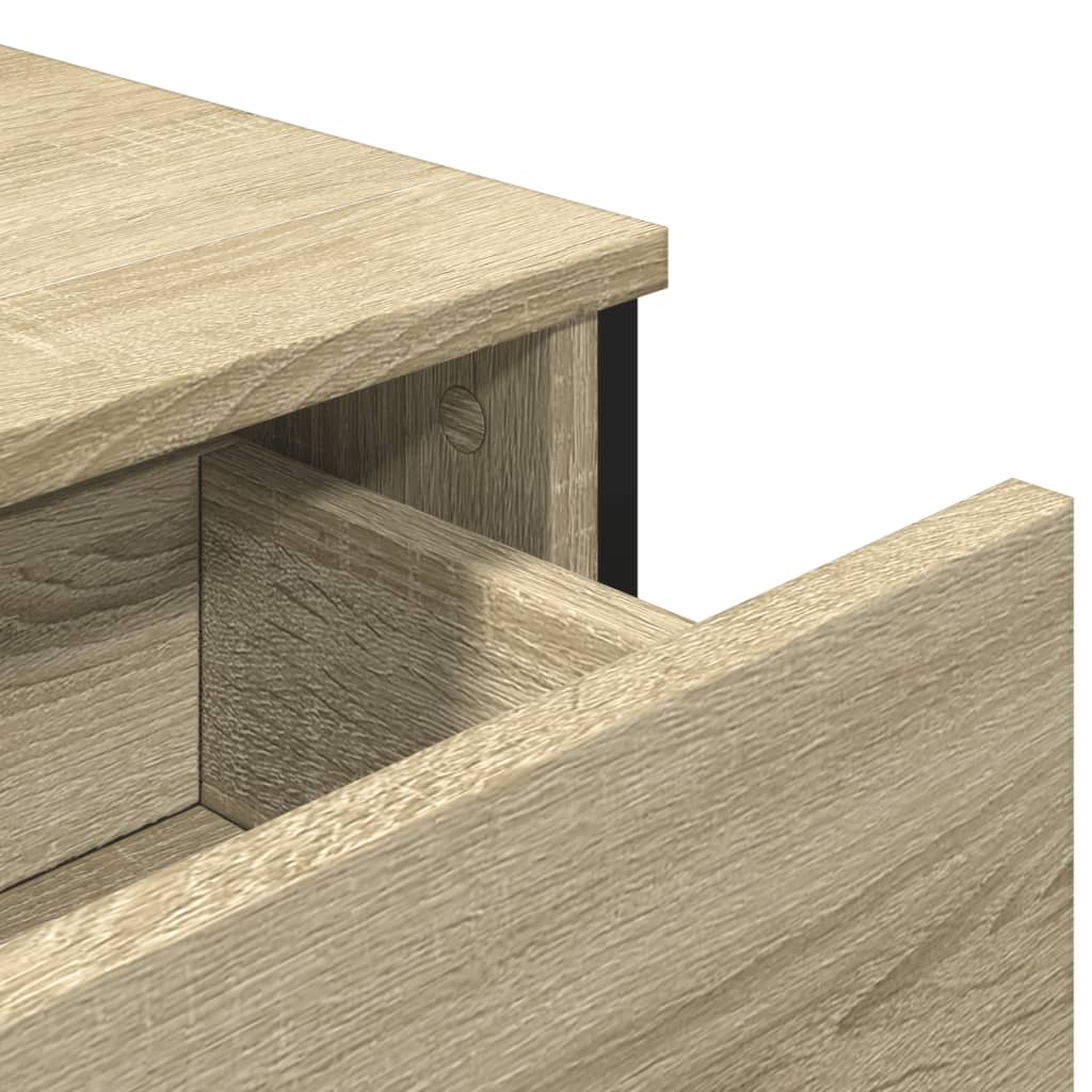 vidaXL Aparador madera de ingeniería roble Sonoma 97x32,5x74,5 cm