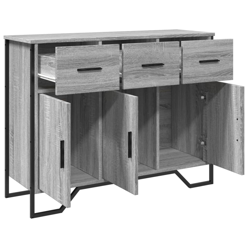 vidaXL Aparador madera de ingeniería gris Sonoma 97x32,5x74,5 cm