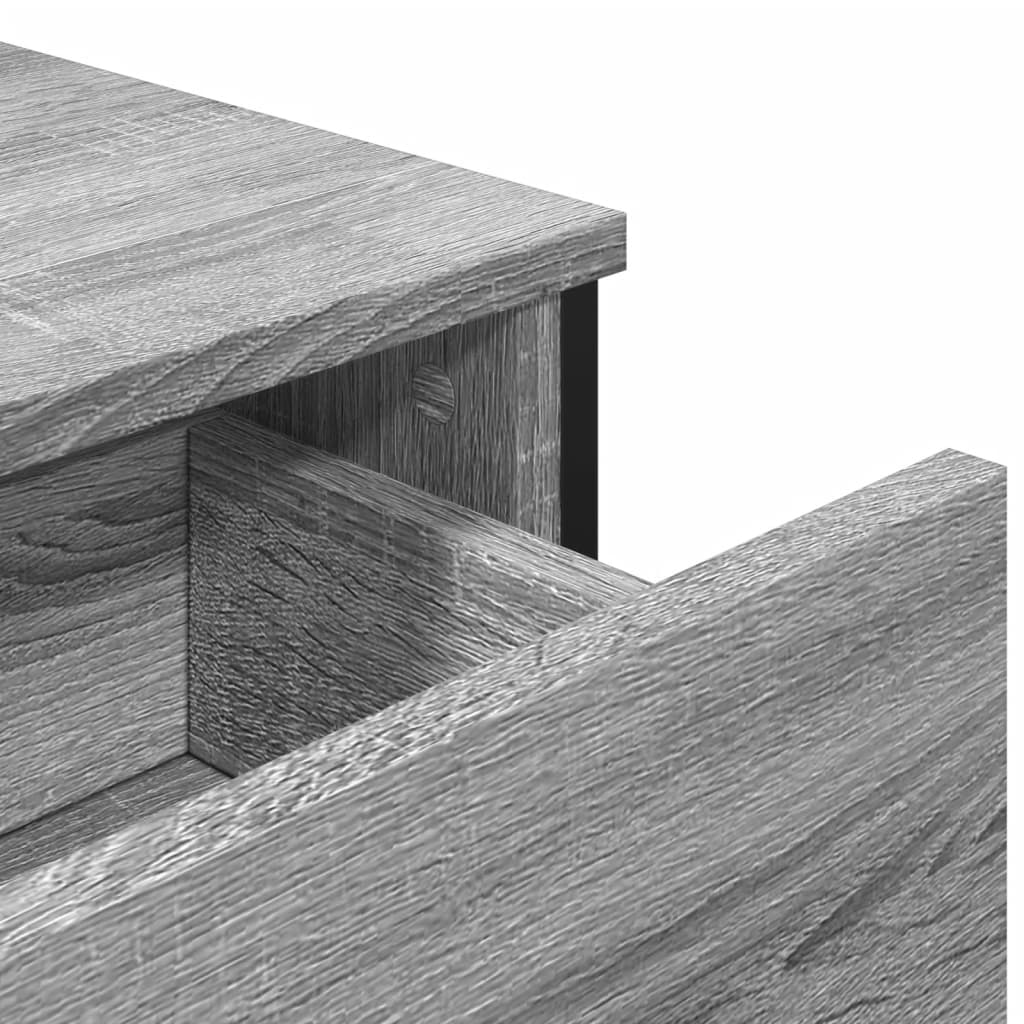 vidaXL Aparador madera de ingeniería gris Sonoma 97x32,5x74,5 cm