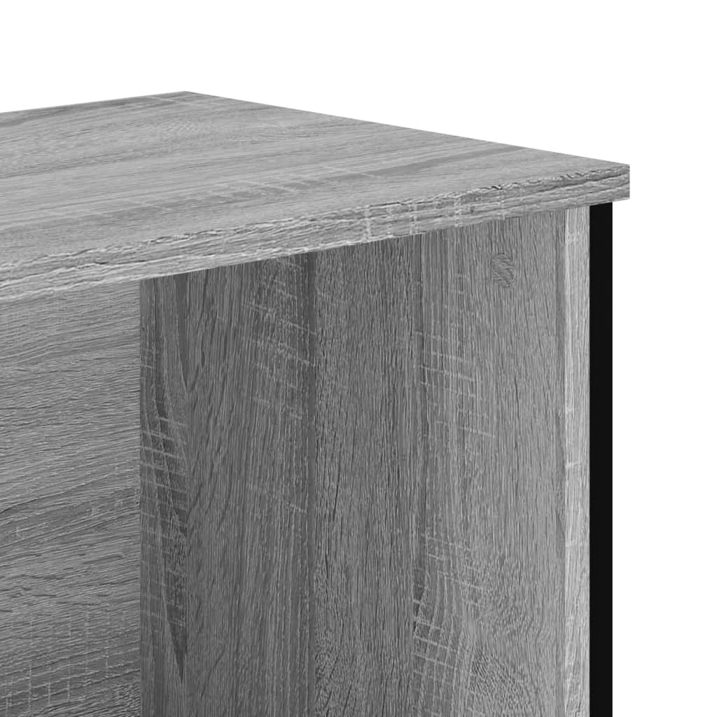 vidaXL Estantería de madera de ingeniería gris Sonoma 50x31x106 cm