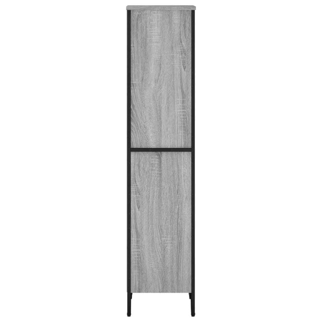 vidaXL Estantería de madera de ingeniería gris Sonoma 50x31x137,5 cm