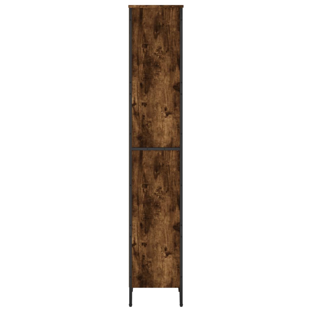 vidaXL Estantería madera de ingeniería roble ahumado 50x31x169 cm