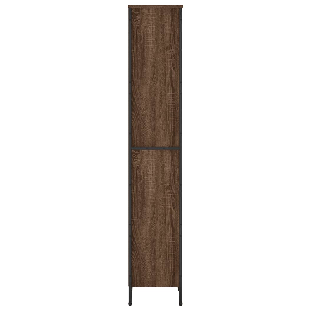 vidaXL Estantería madera de ingeniería marrón roble 50x31x169 cm