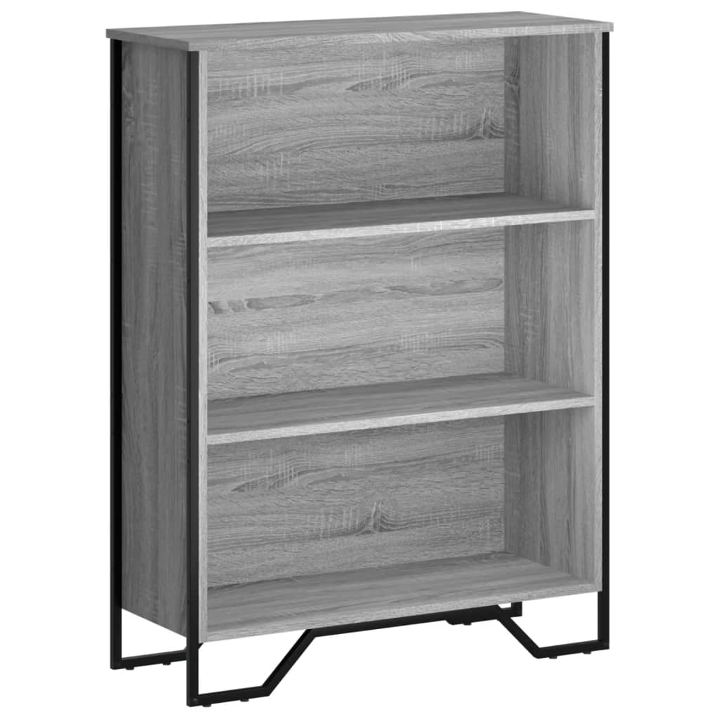 vidaXL Estantería madera de ingeniería gris Sonoma 80x31x106 cm