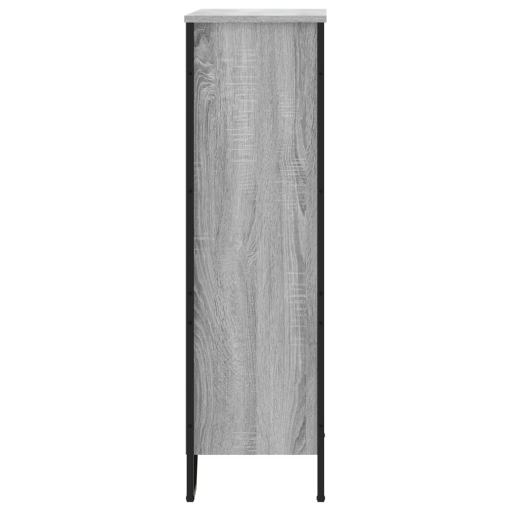 vidaXL Estantería madera de ingeniería gris Sonoma 80x31x106 cm