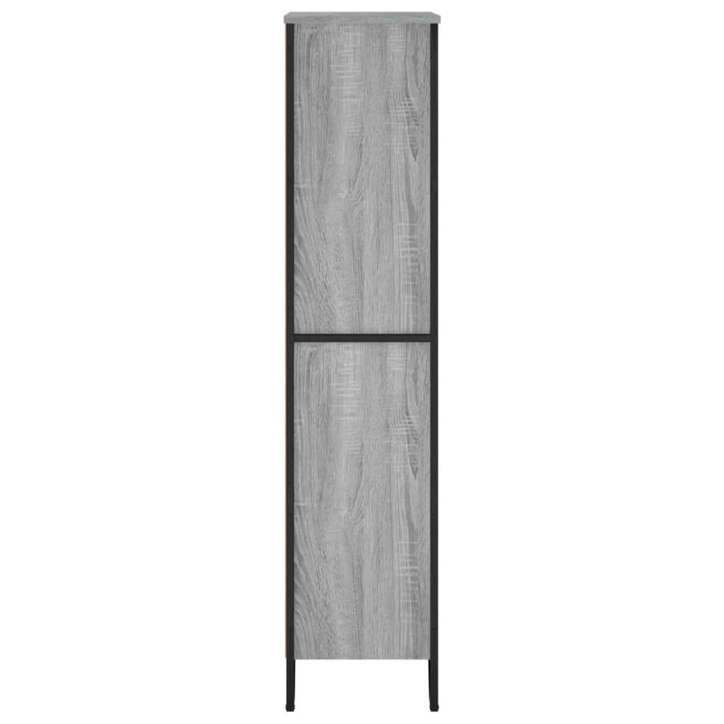 vidaXL Estantería madera de ingeniería gris Sonoma 80x31x137,5 cm