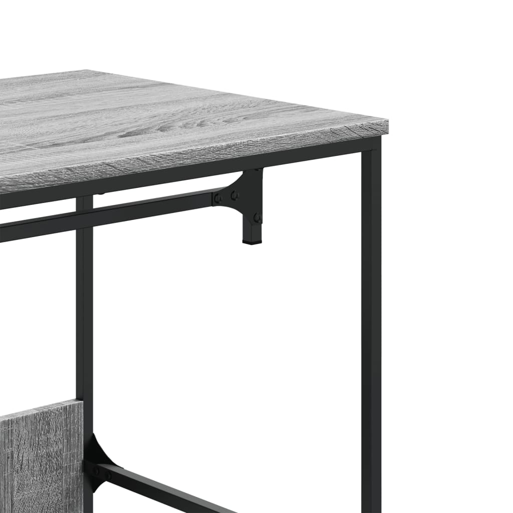 vidaXL Armario de madera de ingeniería gris Sonoma 90x50x180 cm