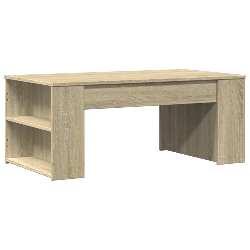 vidaXL Mesa de centro madera de ingeniería roble Sonoma 102x55x42 cm