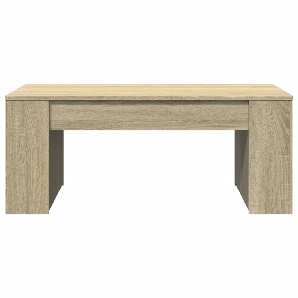 vidaXL Mesa de centro madera de ingeniería roble Sonoma 102x55x42 cm