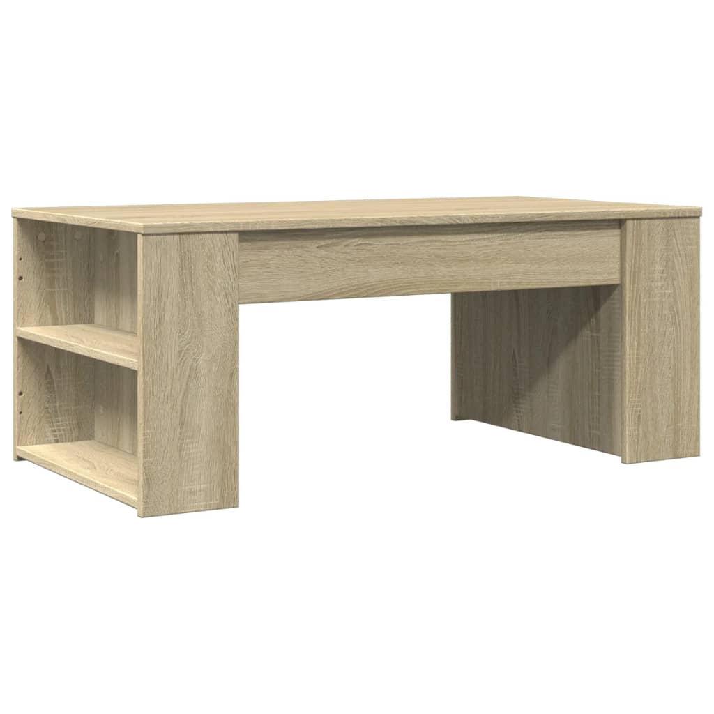 vidaXL Mesa de centro madera de ingeniería roble Sonoma 102x55x42 cm