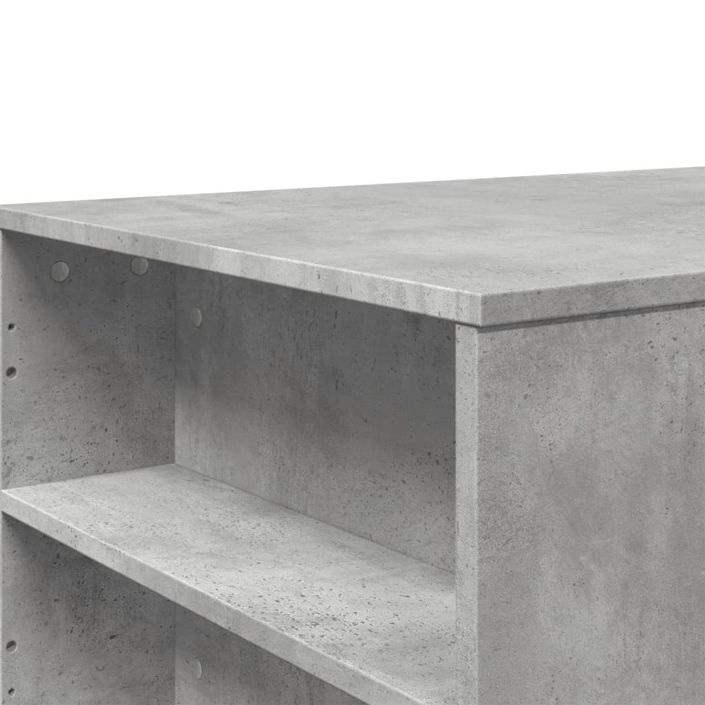 vidaXL Mesa de centro madera de ingeniería gris hormigón 102x55x42 cm