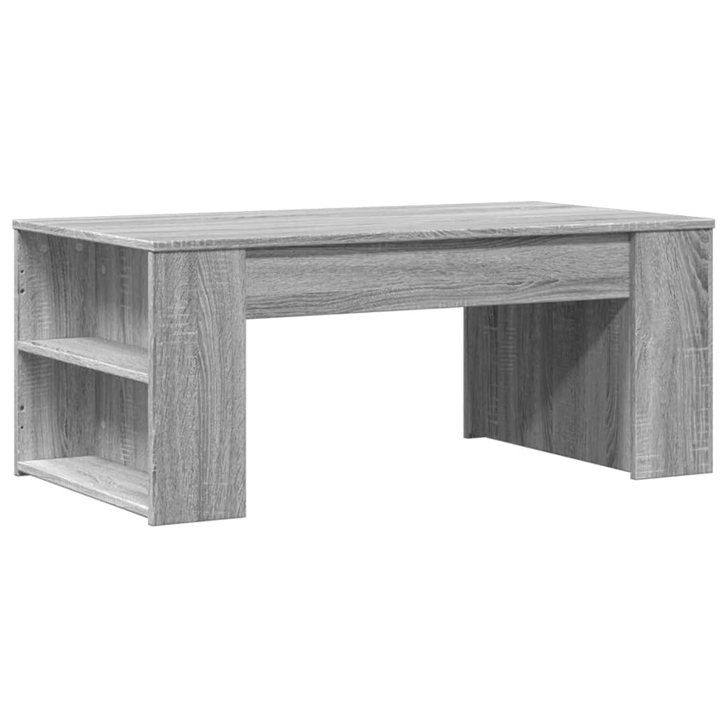 vidaXL Mesa de centro madera de ingeniería gris Sonoma 102x55x42 cm