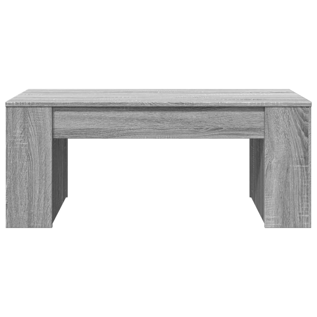 vidaXL Mesa de centro madera de ingeniería gris Sonoma 102x55x42 cm