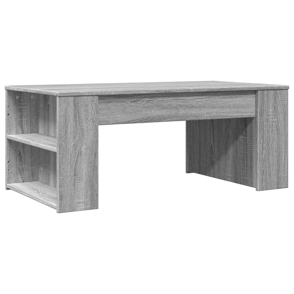 vidaXL Mesa de centro madera de ingeniería gris Sonoma 102x55x42 cm