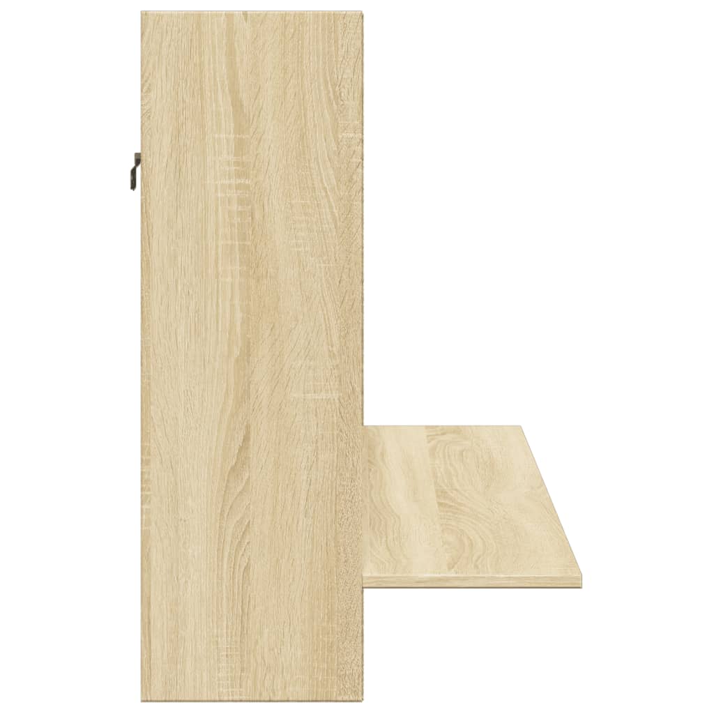 vidaXL Escritorio de pared madera ingeniería roble Sonoma 105x48x75 cm