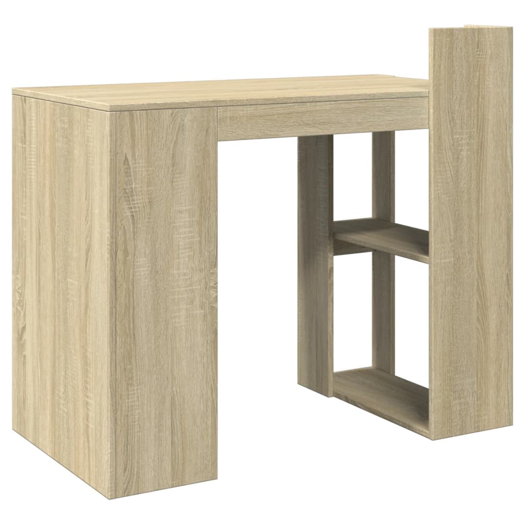 vidaXL Escritorio madera de ingeniería roble Sonoma 103,5x56,5x94 cm