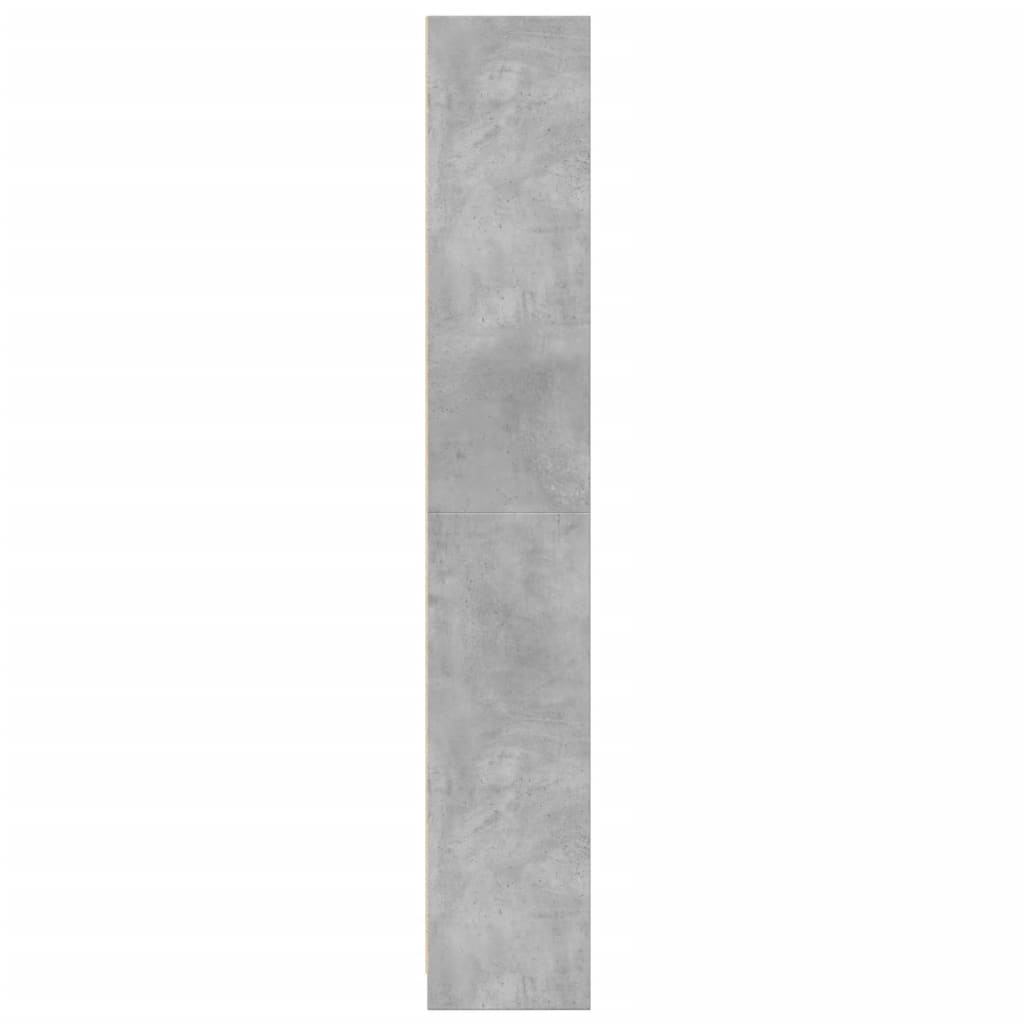 vidaXL Estantería madera de ingeniería gris hormigón 57x28,5x174 cm