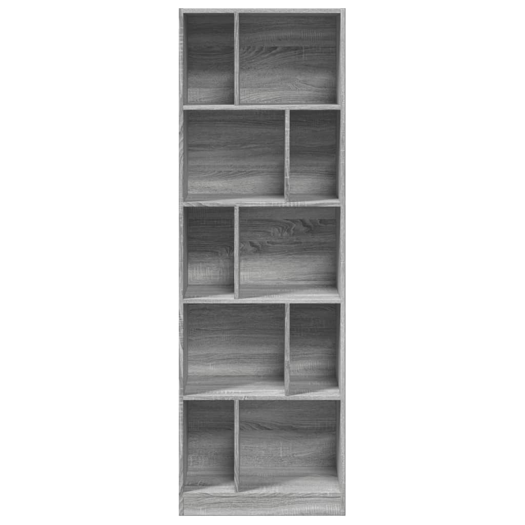 vidaXL Estantería madera de ingeniería gris Sonoma 57x28,5x174 cm