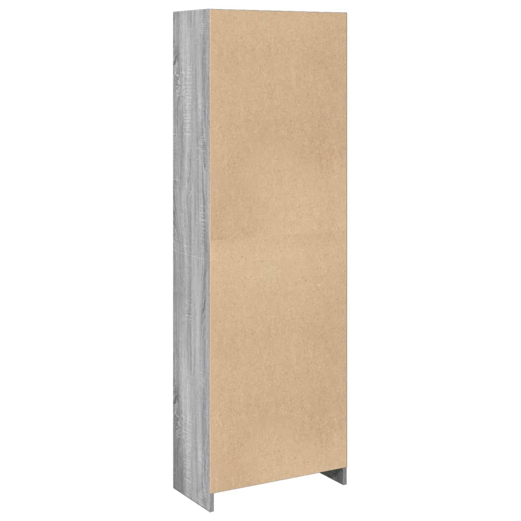 vidaXL Estantería madera de ingeniería gris Sonoma 57x28,5x174 cm