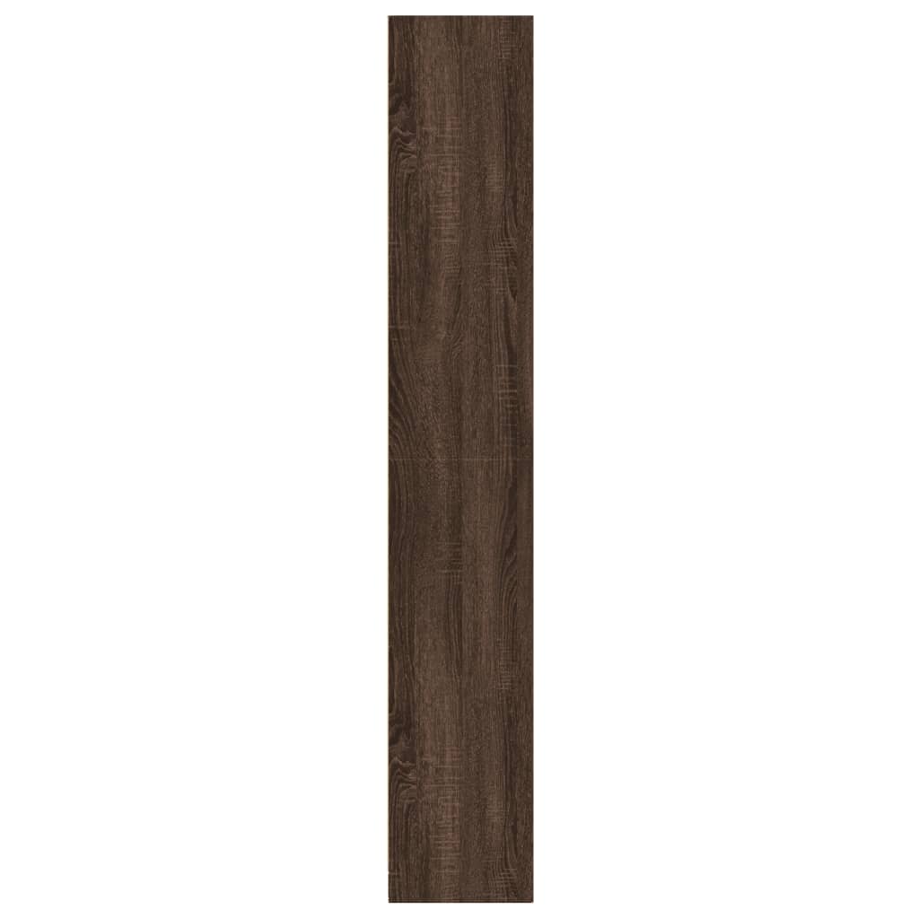 vidaXL Estantería madera de ingeniería marrón roble 57x28,5x174 cm