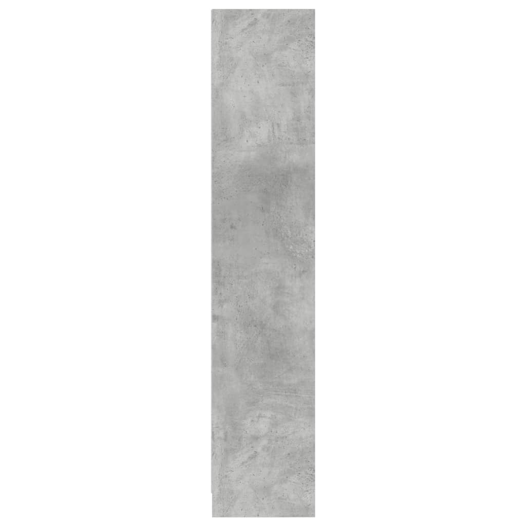 vidaXL Estantería madera de ingeniería gris hormigón 57x28,5x141 cm