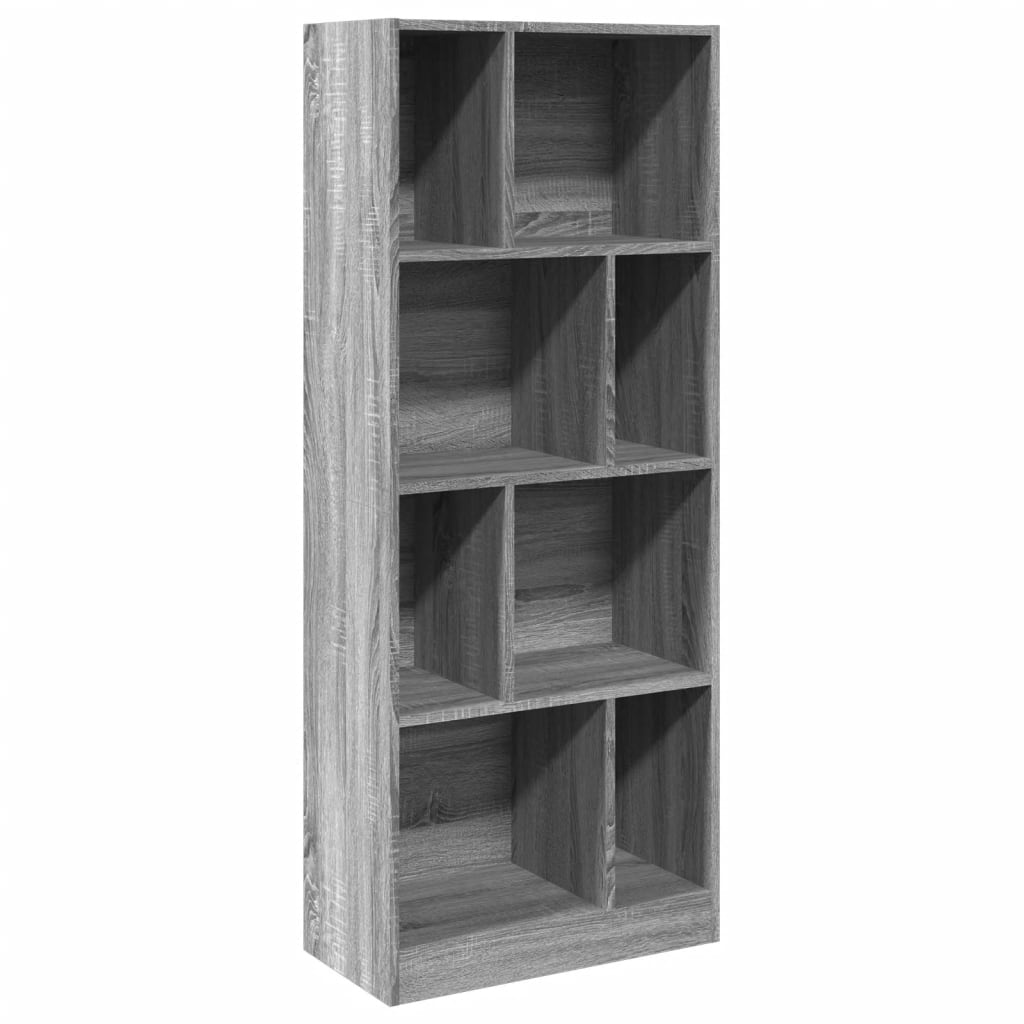 vidaXL Estantería madera de ingeniería gris Sonoma 57x28,5x141 cm