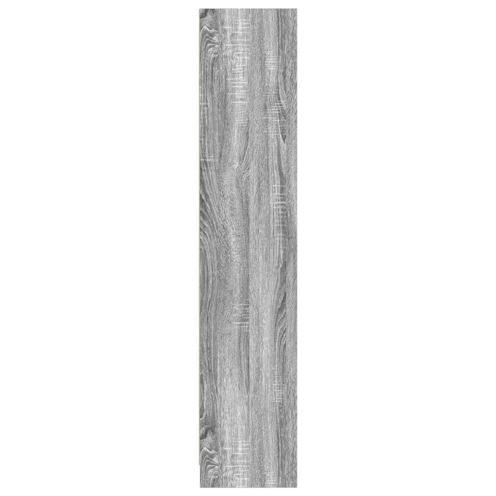 vidaXL Estantería madera de ingeniería gris Sonoma 57x28,5x141 cm