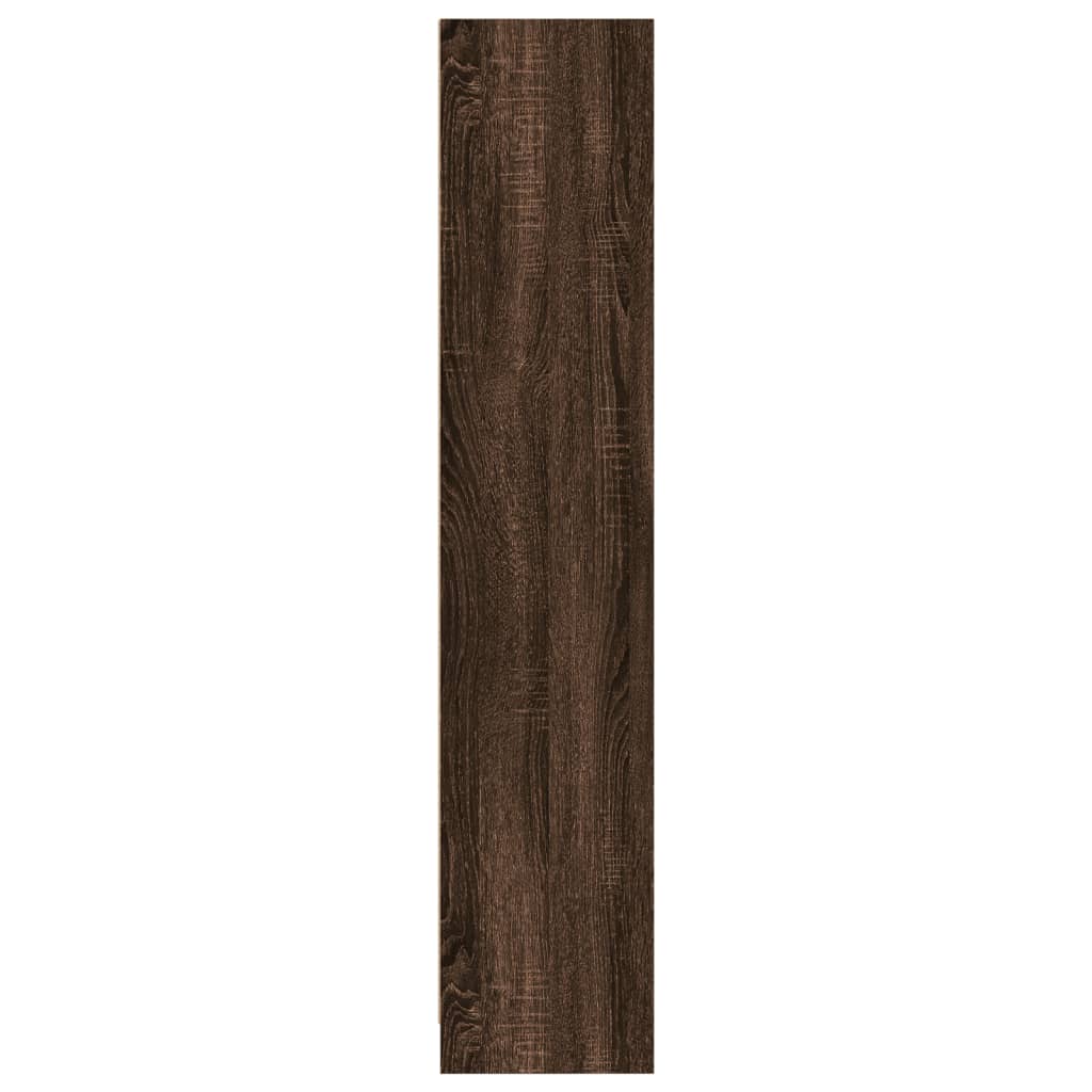 vidaXL Estantería madera de ingeniería marrón roble 57x28,5x141 cm