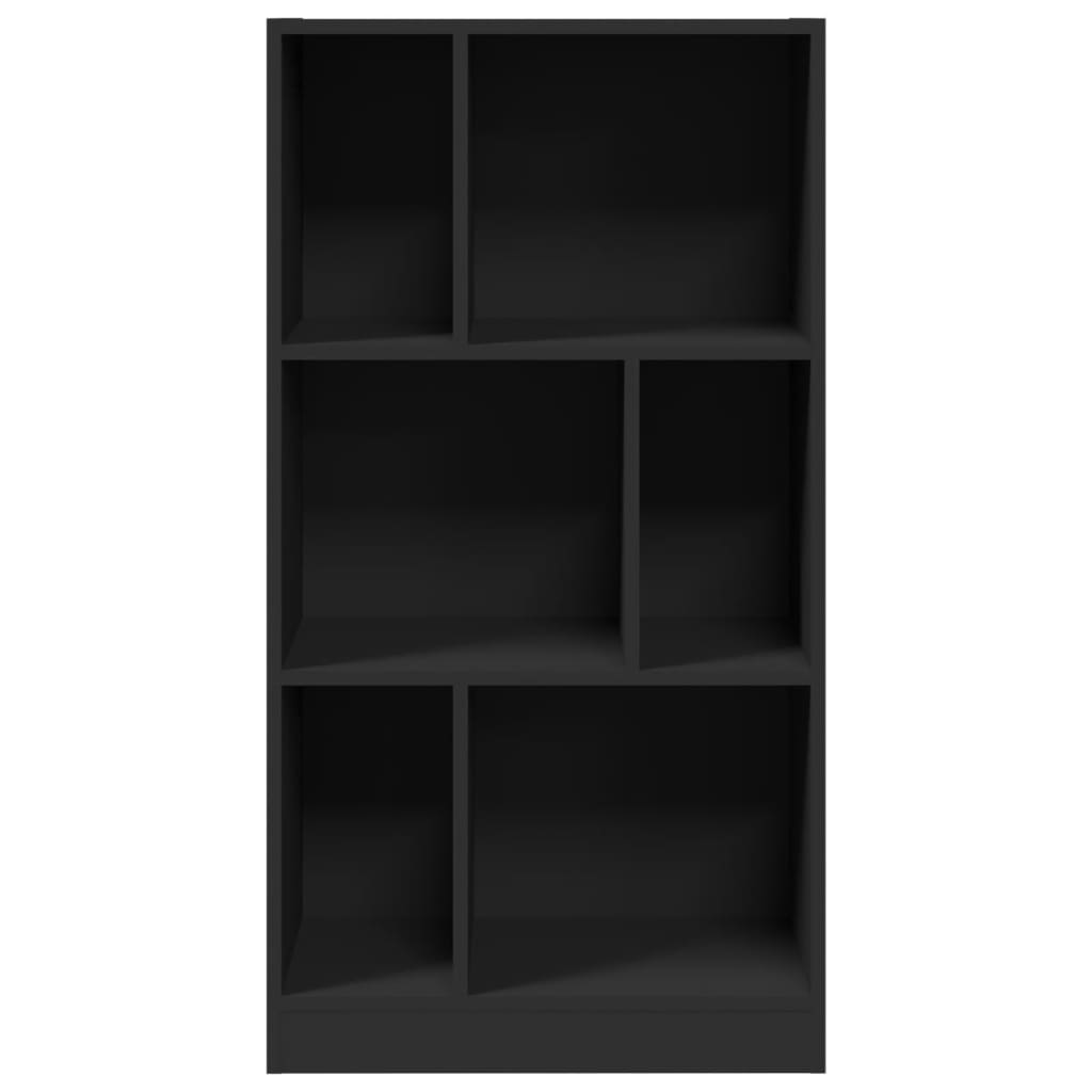 vidaXL Estantería madera de ingeniería negro 57x28,5x107,5 cm