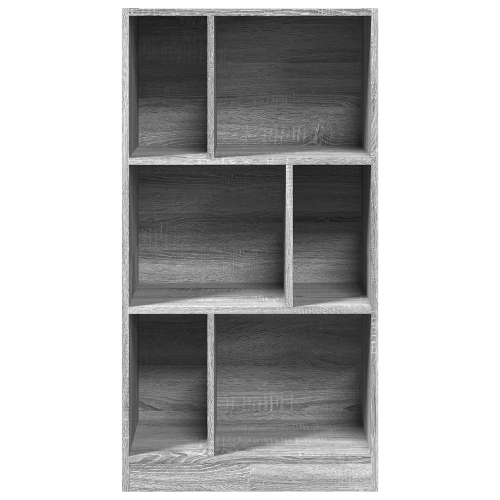 vidaXL Estantería madera de ingeniería gris Sonoma 57x28,5x107,5 cm