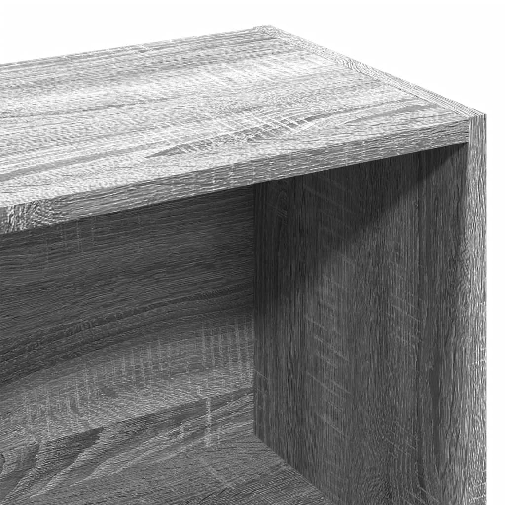 vidaXL Estantería madera de ingeniería gris Sonoma 57x28,5x107,5 cm