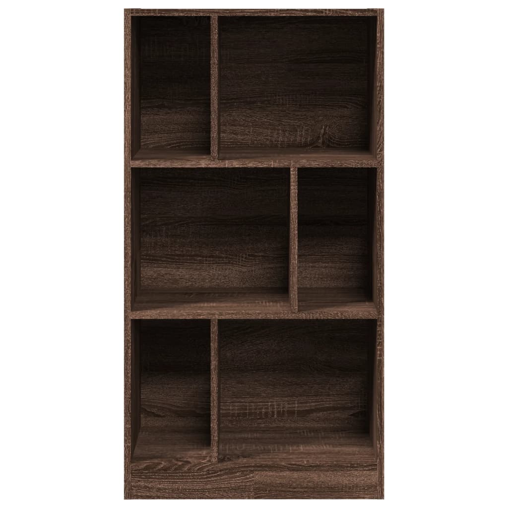 vidaXL Estantería madera de ingeniería marrón roble 57x28,5x107,5 cm