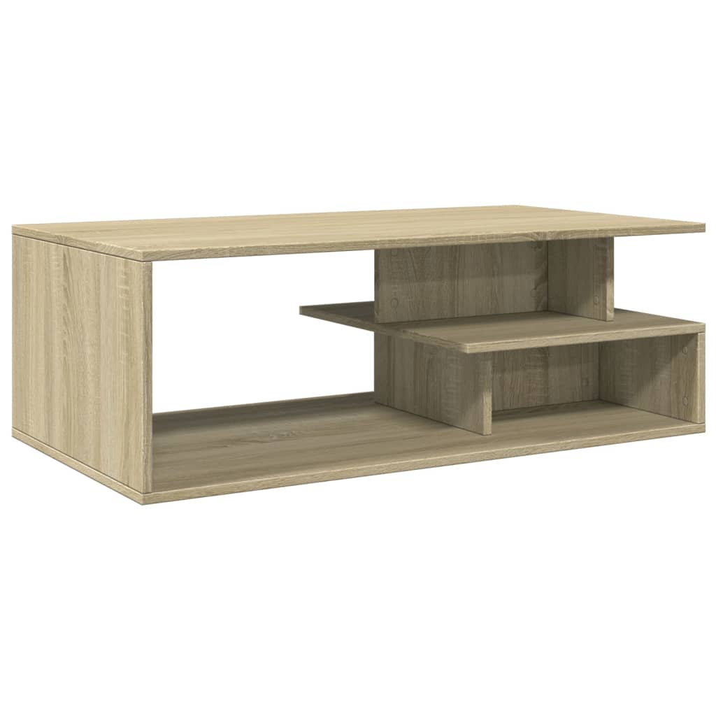 vidaXL Mesa de centro madera de ingeniería roble Sonoma 102x55x35 cm