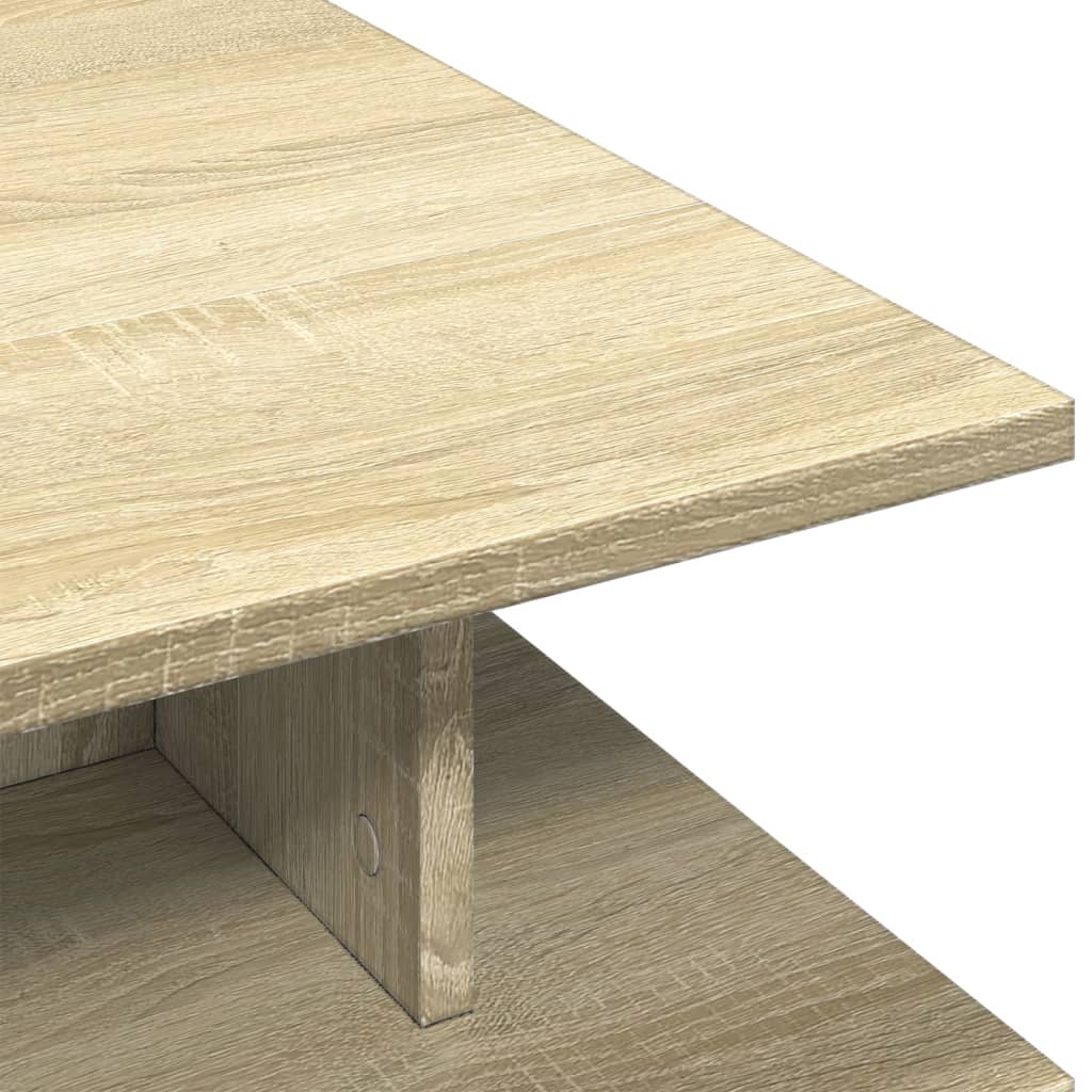 vidaXL Mesa de centro madera de ingeniería roble Sonoma 102x55x35 cm