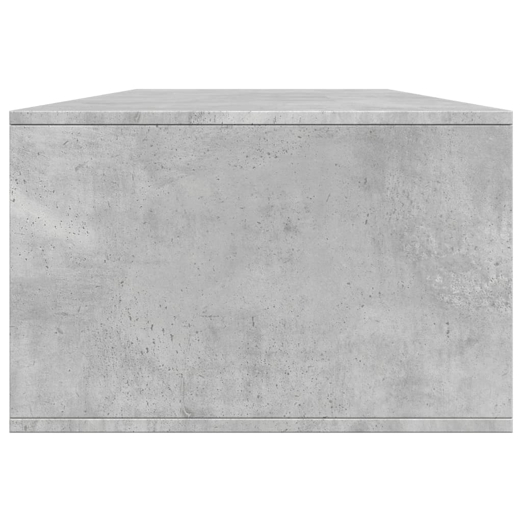 vidaXL Mesa de centro madera de ingeniería gris hormigón 102x55x35 cm