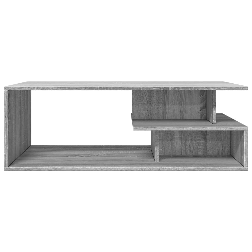 vidaXL Mesa de centro madera de ingeniería gris Sonoma 102x55x35 cm