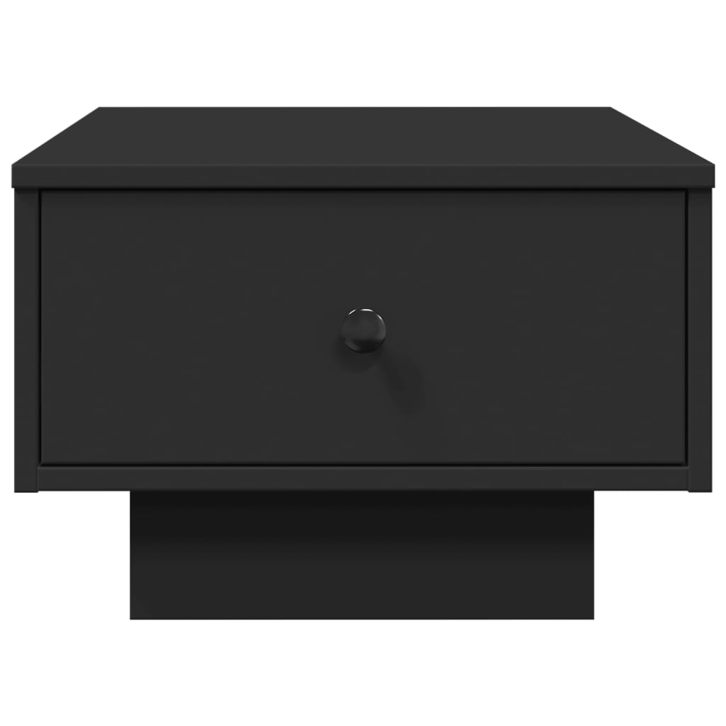 vidaXL Mesa de centro madera de ingeniería negro 60x45x31 cm