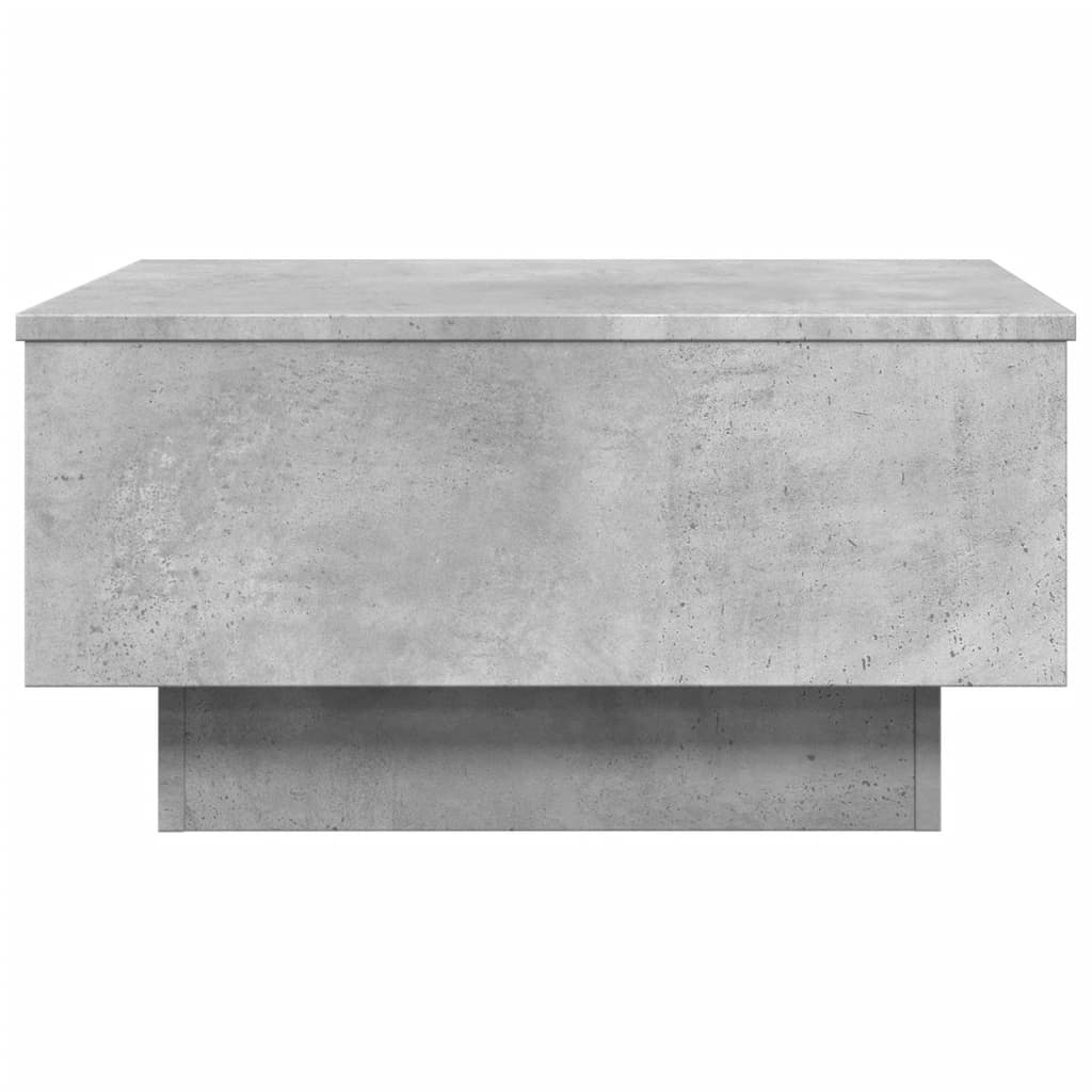 vidaXL Mesa de centro madera de ingeniería gris hormigón 60x45x31 cm