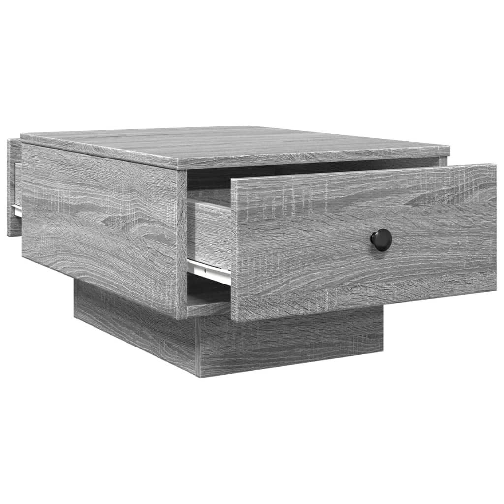 vidaXL Mesa de centro madera contrachapada gris Sonoma 60x45x31 cm